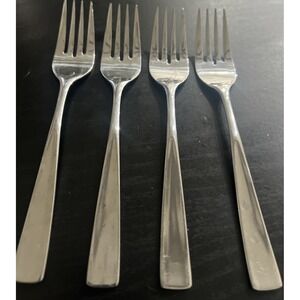 Rogers Stanley Roberts Allison-Korea (4)Salad Forks  Stainless Steel 6 1/2"